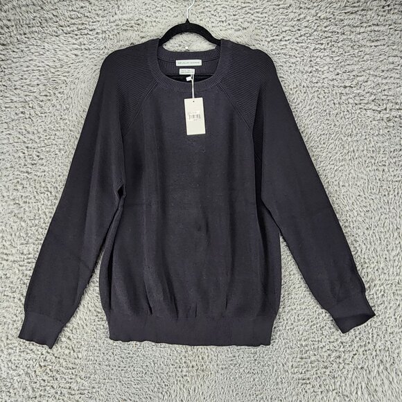 Reveur Homme Sweater Mens Large Black Long Sleeve Pullover *NWT* - Picture 1 of 10